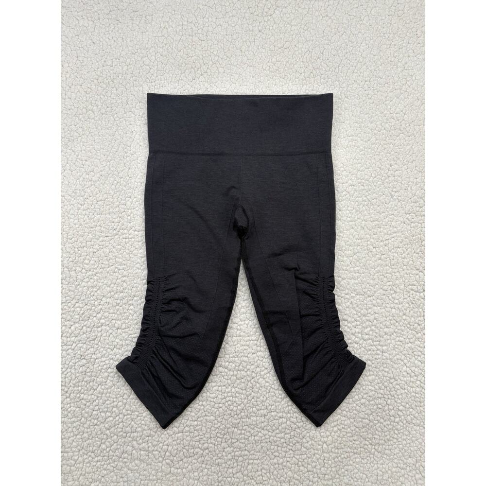 Lululemon Leggings Womens‎ 4 In the Flow II Crop Seamless Charcoal Grey Yoga